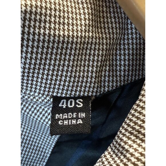 Lauren Ralph Lauren Stanza Men’s 40S Cream Puppytooth Rain Coat Classic Fit NWT - Picture 8 of 9